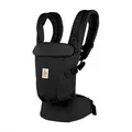 Ergobaby Babytrage Adapt Soft Touch Cotton, Schwarz, Textil, 26.8x17x17 cm, Oeko-Tex® Standard 100, AGR-geprüft, Rückentragefunktion, Hüfttragefunktion, Bauchtragefunktion, Hüftgurt mit Lordosenstütze, gepolsterter Schultergurt, Schultergurte über Kreuz tragbar, gepolsterte und faltbare Kopf- Nackenstütze, Kapuze für Sicht- Sonnenschutz verwendbar, Baby on Tour, Babytragen & Tragetücher