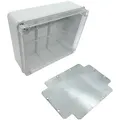 ARLI Abzweigdose IP67 Sichttür Aufputz 250 x 200 x 90 mm Feuchtraumdose transparent Deckel inkl. Montageplatte