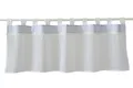 Scheibengardine Schlaufen Panneaux Kleinfenster HxB 48x140 apricot Perlen Bistro