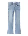 NAME IT Mädchen Nkfpolly Skinny Boot Jeans 1142-Au Noos, Light Blue Bleached Denim, 164 cm