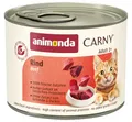 animonda Carny Katzen Nassfutter Rind pur (6 x 200g), getreidefreies Katzen Nassfutter ohne Zucker, mit frischen fleischigen Zutaten