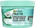 Garnier Fructis Aloe Vera + Haarmaske, Leave-In Haarkur für normales bis trockenes Haar & Kopfhaut, Mehr Geschmeidigkeit und Glanz, Intensive Feuchtigkeit, Ohne Silikone, Vegan, Hairfood, 3in1, 400ml