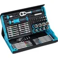 SmartCase Steckschlüssel- und Bit-Satz 2200SC-32, 59-teilig schwarz/blau, 1/4", mit Umschaltknarre