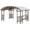 Sunjoy Zedernholz Pergola / Pavillon 3x4 DAJTI - 305cm x 427cm, grau - Hellgrau