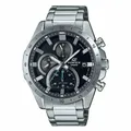 Armbanduhr casio edifice EFR 571D 1AVUEF Schwarz Und Edelstahl