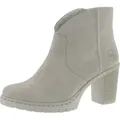 Rieker Damen Stiefelette Blockabsatz Reißverschluss Y2553, Größe:40 EU, Farbe:Beige - Beige - 40