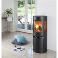 ADURO Kaminofen 9.5 erhöhte Brennkammer 3 Scheiben schwarz H120xB50xT44,7 cm 8KW