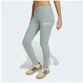 adidas Sportswear Leggings JG LIN LEG 230 sportlicher Stil, für Kinder, aus Baumwolle mit Elasthan grün 164