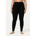 Ulla Popken Leggings Leggings Skinny Elastikbund OEKO-TEX schwarz 58/60