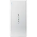 Canyon Powerbank PB-106 10000 mAh Micro-USB/USB-C white retail - Weiß