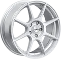 Axxion X2 race silber lackiert 8x19 ET30 - LK5/112 ML72.6 Alufelge silber