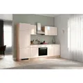 Flex-Well Küchenzeile "Nepal", mit E-Geräten, Gesamtbreite: 270 cm, Arbeitsplatte mit High Pressure Laminate (HPL) - beige