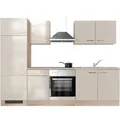 Flex-Well Exclusiv Küchenzeile Orlando 270 cm Kaschmir Glanz - Sonoma Eiche