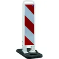 Klappbake weiß 750mm Fuß schwarz RA2B R/L - weiß