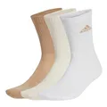adidas Sportsocken Crew Cushioned (Fußgewölbeunterstützung, durchgehend gepolstert) beige/braun/weiss - 3 Paar, Größe: 43-45