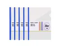 TUKA-i-AKUT 20st. A4 Sliding Bar Binder, PP Transparent Schiebebinder Berichte Umschlag, Dokumente Abdeckungen Grip Binding Bars für Klassifizierung, 20er Set, Schiebe Bar in Blau, TKD8040-blue-20x