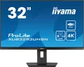 iiyama ProLite LED-Monitor 81,3 cm 32" 31.5" sichtbar 3840 x 2160 4K @ 60 Hz IPS 350 cd/m² 1000:1 4 ms HDMI DisplayPort USB-C Lautsprecher mattschwarz (XUB3293UHSN-B5)