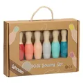 Bowlingset für Kinder aus Holz - Pastell