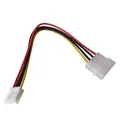 Aukson Q02 Floppy FDD Strom Adapter Stromkabel 4 Pin Molex Stecker auf 4 Pin Floppy Buchse 20 cm Stromversorgung