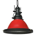 bamyum Turami Pendelleuchte Vintage Industrial Ø32 cm, Küchenlampe Hängend Vintage, Hängelampe Esstisch Wohnzimmer, Lampenschirm Hängelampe Esstisch, Pendelleuchte Rot, Küchenlampe Hängend