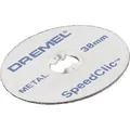 Dremel SpeedClic SC456 Metall-Trennscheibe, Zubehörsatz mit 5 Trennscheiben zum Trennen von Metallrohren, gehärtetem Stahl, Kupfer, Trockenbauplatten u.v.m.