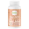 MADENA Haar Aktiv 70 Kapseln, 22 Haar Vitamine und Mikronährstoffe für gesunde Haare, Augenbrauen und Wimpern, mit Silizium, Goldhirse, Lignane, Zink und Biotin, vegan