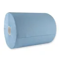 Franz Mensch HygoClean Putzpapiere, 2-lagig, blau | Recyclingpapier, 2 Rollen, je 500 Abrisse, 35cm x 22cm extra lange Blätter, Reinigungstücher mit Außenabwicklung, Wischtücher, Putzrolle
