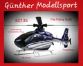 The Flying Bulls EC135 Helikopter Brushless 6-Kanal 6G RTF Amewi 25331