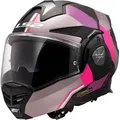 LS2 FF901 Advant X Ultra Klapphelm, grau-pink, Größe 2XL für Männer