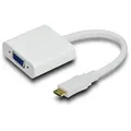 HDMI Mini 19C-VGA Adapter M-F HDMI Mini Typ - VGA Weiß