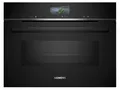 Siemens CM776GKB1 iQ700 Einbaukompaktbackofen mit Mikrowellenfunktion, 900 W, 59