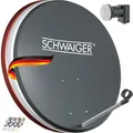 Satellitensystem SCHWAIGER 487 anthrazit 55x62 cm
