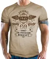 LOBO NEGRO® T-Shirt zum 60. Geburtstag - 60 Jahre zur Perfektion gereift Jahrgang 1965
