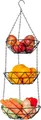 dynamic24 Dekokorb (3 St), hängender Obstkorb Obstschale
