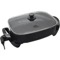 Elta Elektrische Multipfanne Alu-Guss, 1500 W, Antihaftbeschichtung, XXL-Fläche ca. 38x30x8 cm schwarz