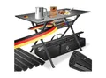 KESSER® Campingtisch faltbar Klapptisch mit Aluminiumrahmen Aufrollbare Tischplatte Falttisch klappbar 145x70x70cm bis 100kg inkl. Tragetasche mit Trageband & Netztasche