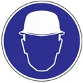 10x Gebotszeichen ASR A1.3/BGV A8 Kopfschutz benutzen Kunststoff