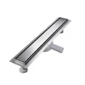 Duschrinne 90 cm, Befliesbar Duschrinne extra flach, Edelstahl Bodenablauf Ko...