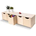Creative Deco Schubladenbox Schubladenelement Mini-Kommode für Kleinigkeiten aus Birkensperrholz, (5-St)