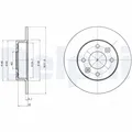 2x DELPHI Bremsscheibe BG2258 für RENAULT