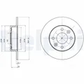 2x Bremsscheibe DELPHI BG2258 passend für RENAULT