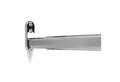 SO-TECH® Garderobenstange Schrankstange verstellbar oval 22 x 15 mm inkl. Stangenlager, (Komplett-Set, 1 St), Teleskopschrankstange 40 - 60 cm, Chrom poliert