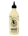 FLYING GOOSE Sriracha Spicy Mayoo Sauce, Knoblauch und Gelbe Chilis, süß scharfe Mayonnaise, leicht scharf, orange Kappe, Würzsauce aus Thailand, vegan, glutenfrei, 1 x 455 ml