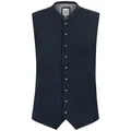 Stockerpoint Trachtenweste Moderne Oktoberfest Herren Weste Elegante Weste fürs Wiesn blau 54