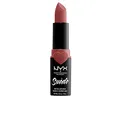 NYX Professional Makeup Lippenstift - Suede Matte Lipstick, superleichter & pudriger Lippenstift, intensiv mattes Finish, 3,5 g, Brunch Me 05