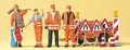 Preiser 10347 H0  Straßendienst  4 Figuren NEUHEIT OVP <