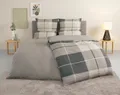 Tom Tailor Home Wendebettwäsche "Eric in Gr. 135x200 oder 155x220 cm", beige, B/L: 135cm x 200cm, 1 Stk., 1 Stk., Renforcé, B/L: 80cm x 80cm, 3