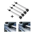 4x Fahrradträger Bike Pro+Relingträger VDP XL 135 für für Fiat Freemont ab 11