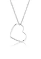 Halskette Damen Herz Anhänger Filigran in 925 Sterling Silber