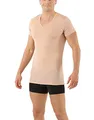 ALBERT KREUZ Herren Funktionsunterhemd Merinowolle-Tencel™ Lyocell unsichtbar V-Ausschnitt Kurzarm Hautfarbe XXL